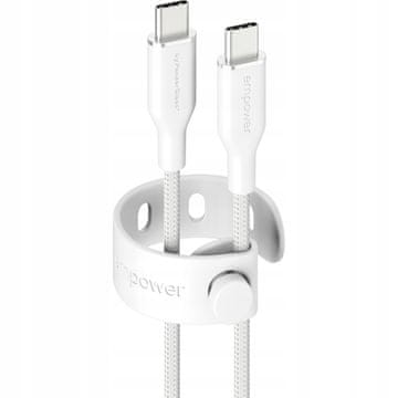 PanzerGlass USB Type-C - USB Type-C kabel 2 m bel 1 kos.