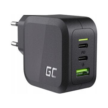 Green Cell Polnilnik PowerGaN 1x USB-A 2x USB-C 1 kos.