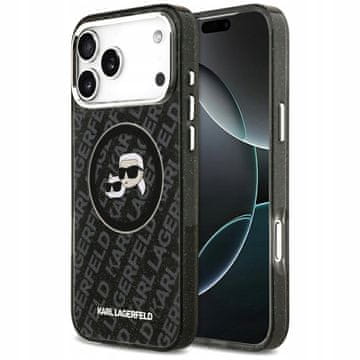 Karl Lagerfeld zadnji ovitek za Apple iPhone 17 Pro Max črne barve, 1 kos.