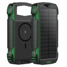 4smarts Solarna prenosna baterija 20000mAh TitanPack Rugged UltiMag zelena 1 kos.