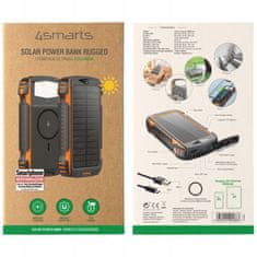 4smarts Solarna prenosna baterija TitanPack 20000mAh črna 1 kos.