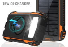 4smarts Solarna prenosna baterija TitanPack 20000mAh črna 1 kos.