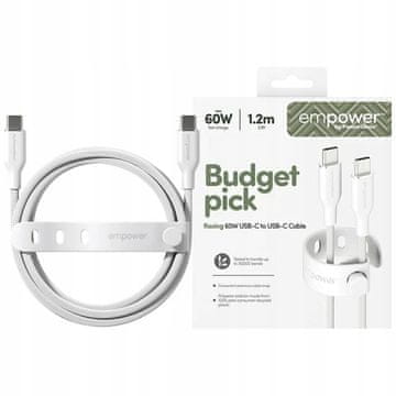 Panzerglass USB Type-C - USB Type-C kabel 1,2 m bel 1 kos.