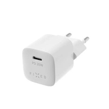 FIXED Fiksni stenski polnilnik USB tipa C za Apple 3000 mA 5 V bele barve 1 kos.