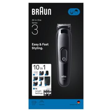 BRAUN Multigroom Series 3 AIO3560 prirezovalnik 1 kos.