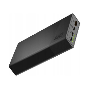 Green Cell Prenosna baterija 20000 mAh 22,5 W 3 USB vhodi 1 kos.