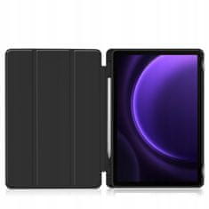 Bizon Glass Ovitek za Galaxy Tab S10 Lite/S9/S9 FE, črn, 1 kos.