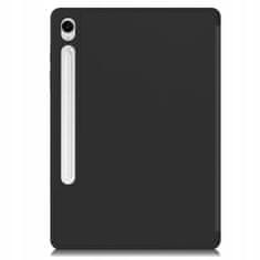 Bizon Glass Ovitek za Galaxy Tab S10 Lite/S9/S9 FE, črn, 1 kos.