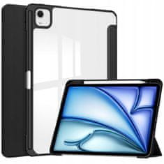 Bizon Glass Ovitek za Apple iPad Air 13" 2024/2025/2026 črne barve, 1 kos.