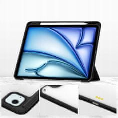 Bizon Glass Ovitek za Apple iPad Air 13" 2024/2025/2026 črne barve, 1 kos.