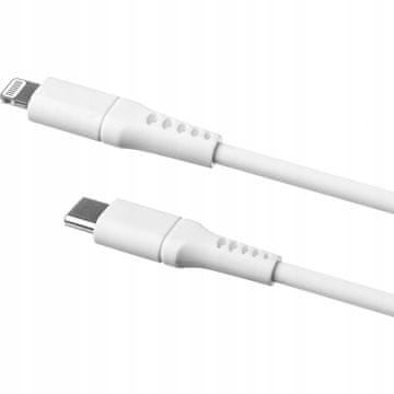 FIXED Kabel za iPhone fiksni USB-C Lightning 1,2 m 60 W MFi 1 kos.