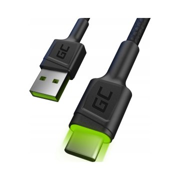 Green Cell USB - USB tip C kabel 2 m črne barve 1 kos.