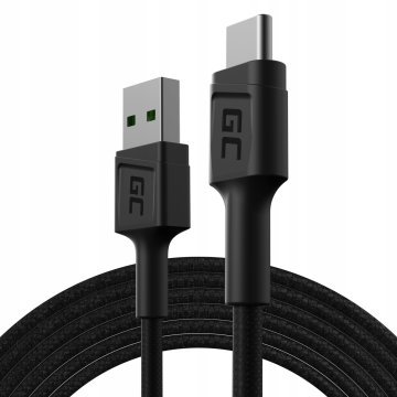 Green Cell USB - USB tip C kabel 2 m črne barve 1 kos.