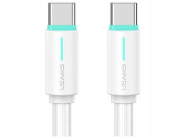 USAMS USB Type-C - USB Type-C kabel 1 m bel 1 kos.