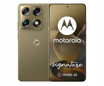Pametni telefon MOTOROLA Signature 5G 16/512GB 6.8" 165Hz Olivno rdeč 1 kos.