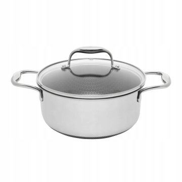 ERS Lonec s pokrovom Technologia Črna kocka 24 cm 4,9 l Srebrna 1 kos.