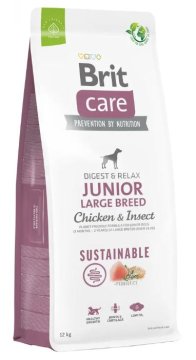 Brit Care Dog Sustainable Junior Large Breed s piščancem in žuželkami 1 kos.