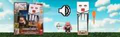105 Mattel Minecraft Blast Attack Ghast Figura Luči Zvok Izstrelek Pi 1 kos.