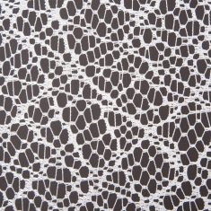Eurofirany Enojna zavesa bela čipkasta 300 cm x 250 cm na obročih 1 kos.