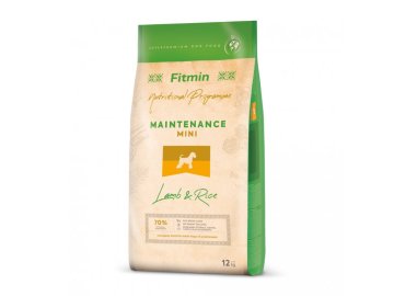 Fitmin jagnjetina in riž mini hrana za pse 12 kg 1 kos.