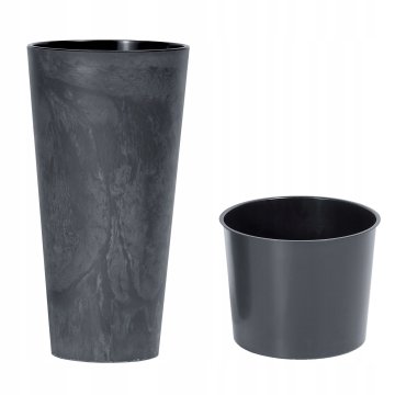 Prosperplast Plastični lonček za rože siv 30 cm x 30 x 57 cm 1 kos.