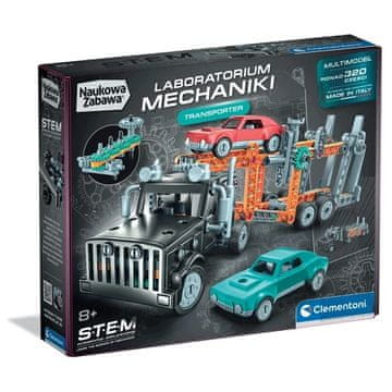 MEHANIČNI LABORATORIJSKI TRANSPORTER ZNANOST ZABAVNO STEBLO 8+ CLEMENTONI 1 kos.