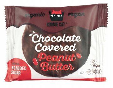 Kookie Cat Veganski piškot s čokoladno in arašidovo kremo 50 g