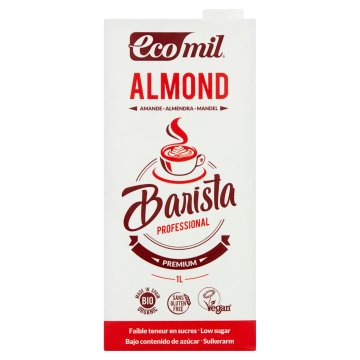 Ecomil Barista Profesionalni napitek z mandlji, Bio 1 l 1 kos.