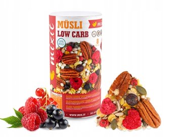 Mixit Müsli z nizko vsebnostjo ogljikovih hidratov 500 g