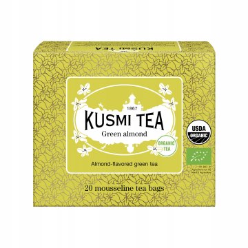 Kusmi Tea zeleni čaj z mandlji, ekološki 40 g