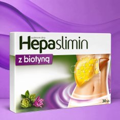 Aflofarm Tablete Hepaslimin z biotinom, prehransko dopolnilo 30 kosov.