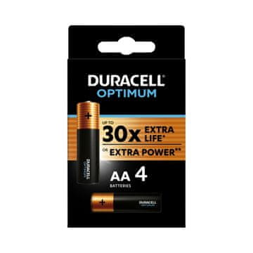 Duracell Alkalne baterije Optimum 1,5 V/B, AA, MX1500 4 kosi.