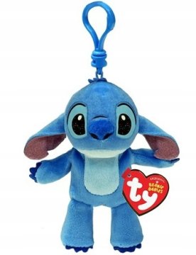 TY Obesek za ključe Beanie Babies, Stitch, višina 8,5 cm, 1 kos.