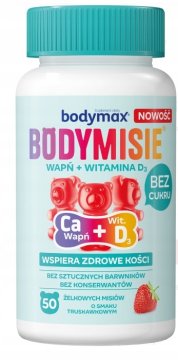 Bodymisie Kalcij + Vitamin D3 jagodni žele bonboni za otroke 50 kosov