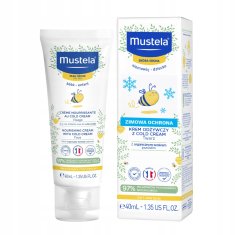 Mustela hranilna krema za obraz s hladno kremo za otroke od 1. dneva starosti 40 ml