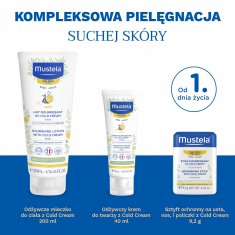 Mustela hranilna krema za obraz s hladno kremo za otroke od 1. dneva starosti 40 ml