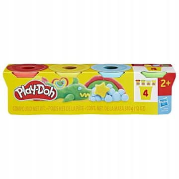Play-Doh glina, 2+, različne barve 4 kosi.