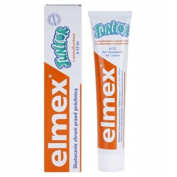 Zobna pasta Elmex Anti-Cavities Junior, za otroke od 6 do 12 let, 75 ml