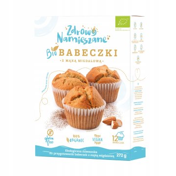 Organski mafini Mafini z mandljevo moko 272 g Zdrava mešanica 0,272 kg