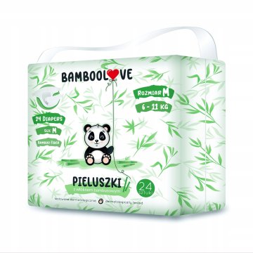 Bamboolove bambusove plenice za enkratno uporabo, velikost 3, 24 kosov.
