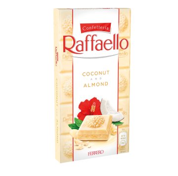 Ferrero bela čokolada s kokosovim in mandljevim nadevom 90 g
