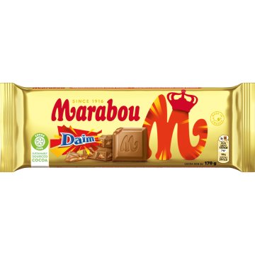 Marabou Mlečna čokolada Daim s hrustljavo mandljevo karamelo 170 g