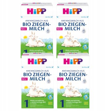 HiPP BIO 1 kozje mleko za začetni obrok, 4 kosi od rojstva 400 g