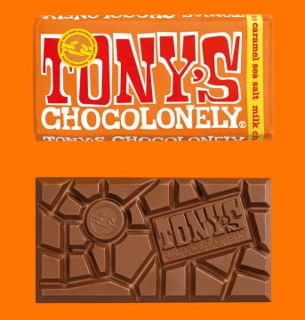 Tonyjeva mlečna čokolada Chocolonely z okusom karamele in morske soli 180 g