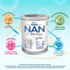 Nestlé Nan Optipro Plus 2 mlečna formula 800 g 1 kos.