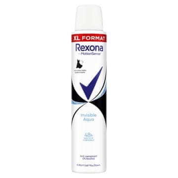 Rexona Invisible Aqua antiperspirant v spreju za ženske, 48 ur, 200 ml