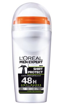 MEN EXPERT Shirt Protect roll-on antiperspirant, 48 ur, 50 ml