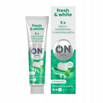 Zobna pasta WHITE ON Fresh & White, blaga meta 75 ml