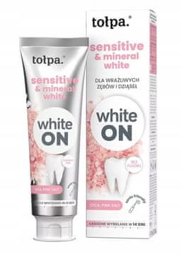 ON WHITE ZOBNA PASTA ZA OBČUTLJIVE ZOBE IN MINERALNO BELE ZOBE 75 ML.