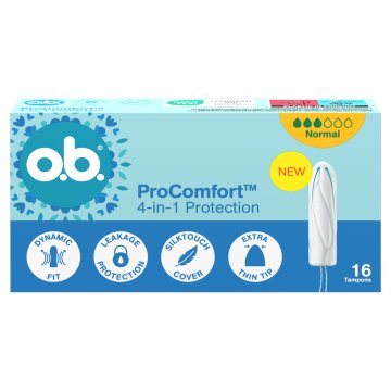 o.b. OB ProComfort higienski tamponi, Normal 16 kosov.